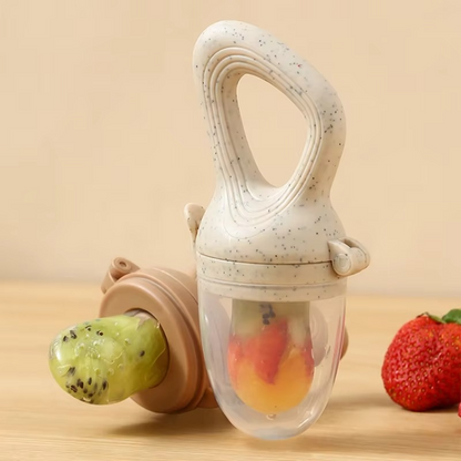 Soft Baby Food Teether and Pacifier with Safety Case
