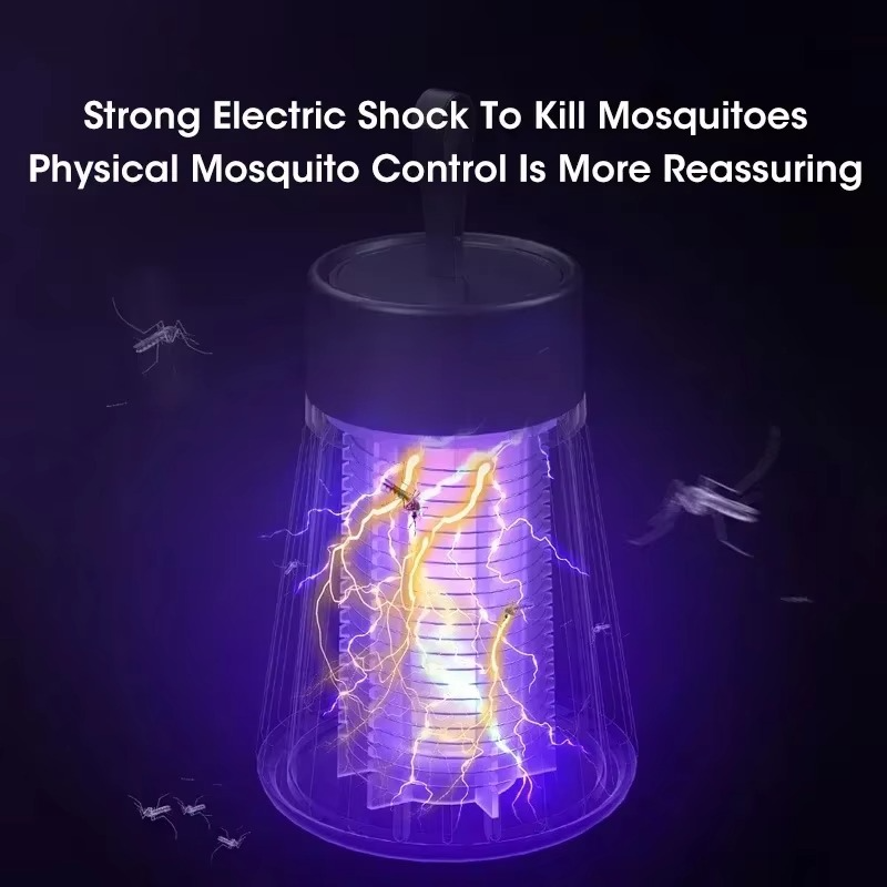 Compact USB Insect Killer Light – Quiet Bug Zapper