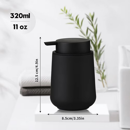 Sleek Black Refillable Hand Soap Bottle 11oz