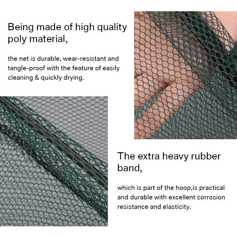 Portable Collapsible Fishing Net with Extendable Handle