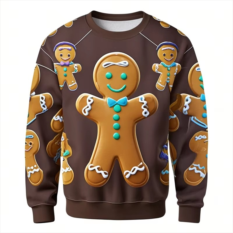 Funny Xmas 3D Graphic Sweatshirt for Men