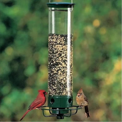 Large Capacity Hanging Bird Feeder with Perch
