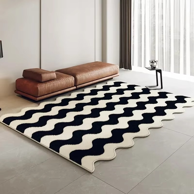 Unique Abstract Modern Area Rug for Home Decor