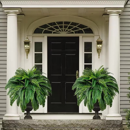 Realistic Artificial Boston Fern for Home and Garden Decor