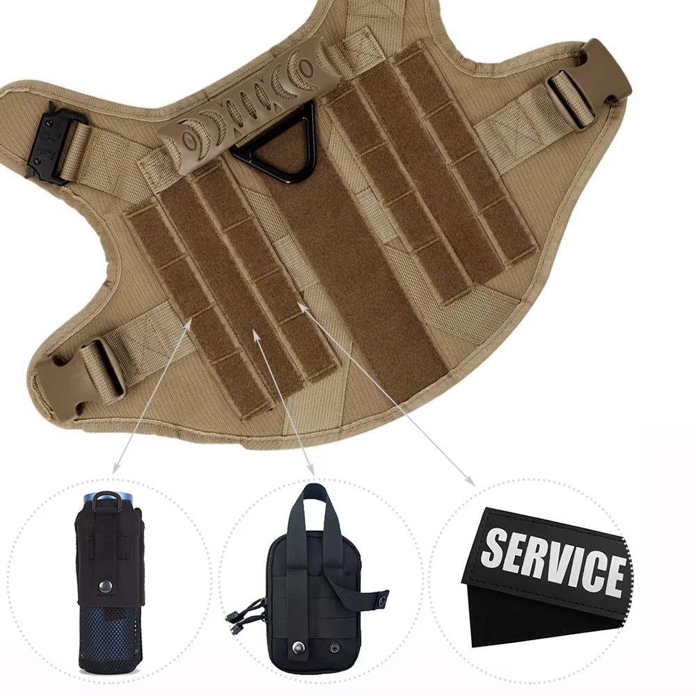 Durable Dog Vest Harness and Lead Set for Big Dogs - Hehif