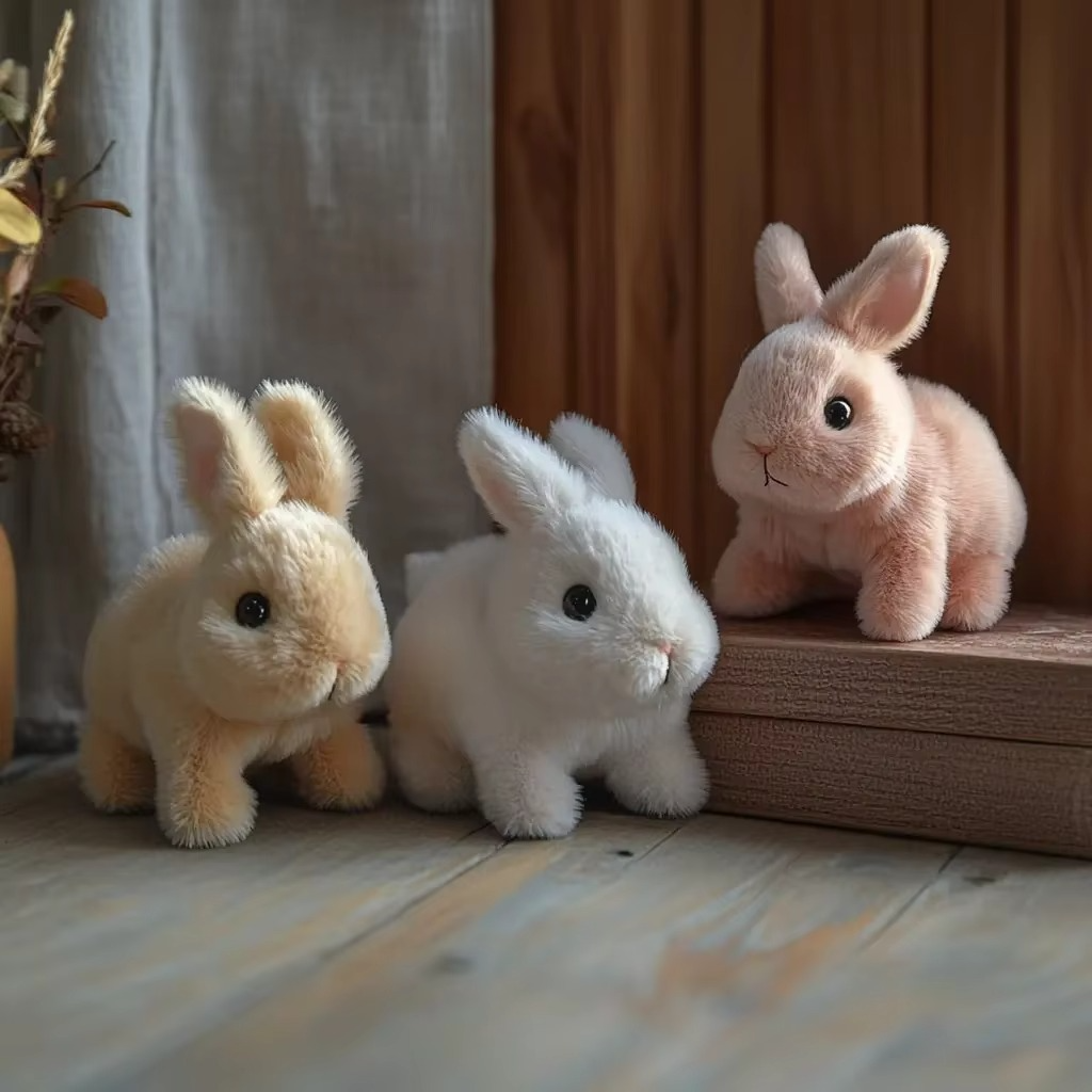 Cuddly Animated Easter Bunny Plush Toy