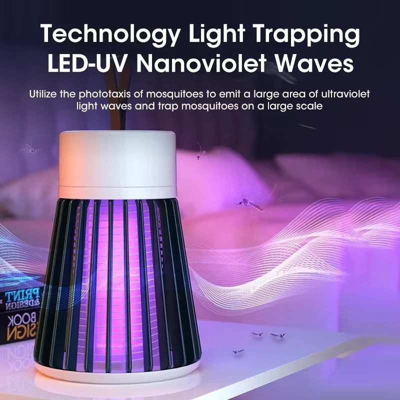 Compact USB Insect Killer Light – Quiet Bug Zapper