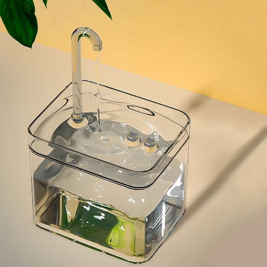 Pure Water Pet Fountain with Built-in Filter - Hehif