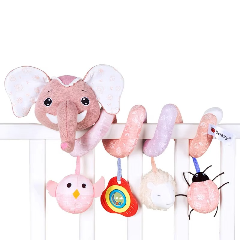 Fun Baby Car Toy with Spiral Teether Activity Center
