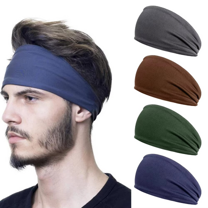 Moisture Wicking Athletic Sport Headband for Men Women - Hehif