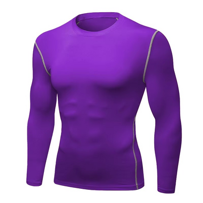 Men's Fit Moisture Wicking Sports Baselayer Top
