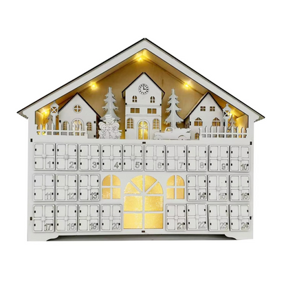 Fun Countdown LED Christmas Calendar with Lights