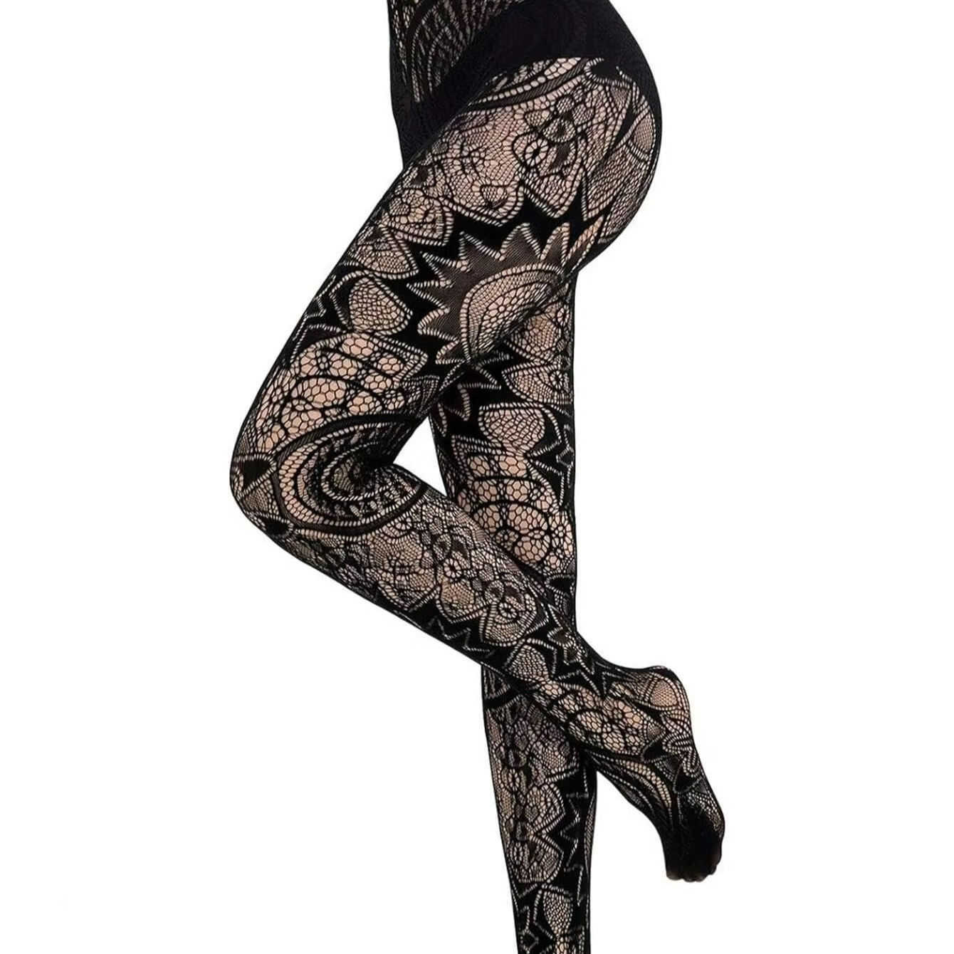 Dark Fishnet Tights - Punk Style Stretch Stockings