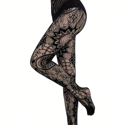 Dark Fishnet Tights - Punk Style Stretch Stockings