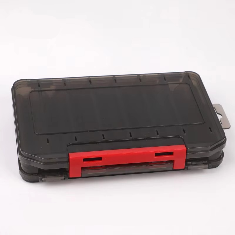 Compact Dual Layer Fishing Tackle Box with Clear View