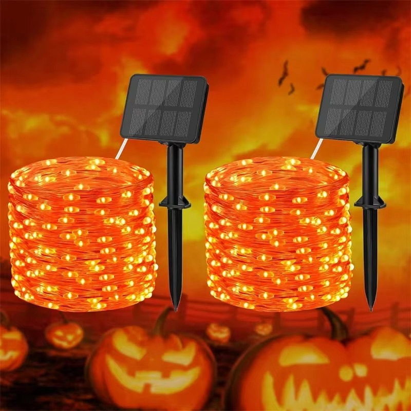 Bright Outdoor Solar Powered Garden Lights - Copper