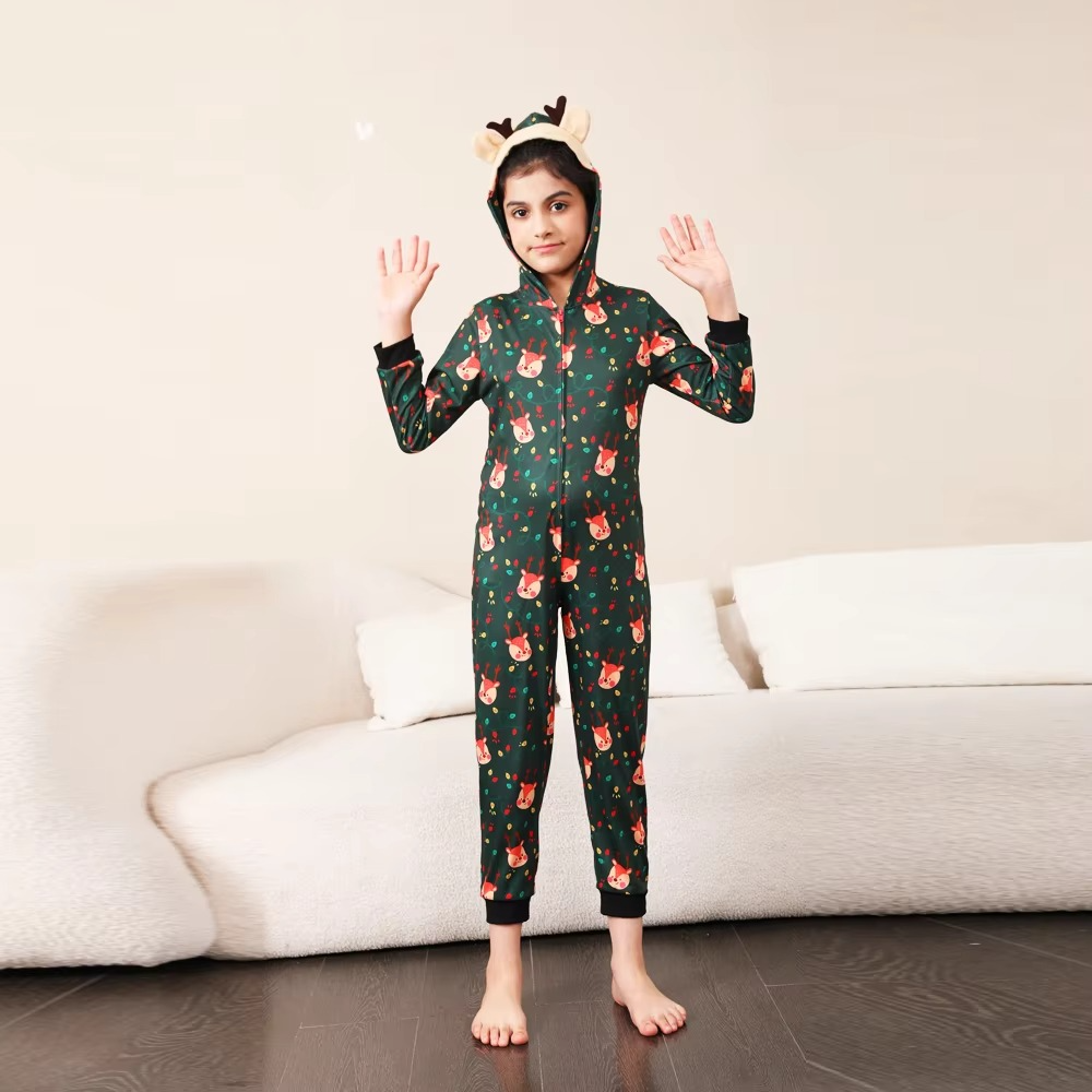 Fun Family Holiday Pajama Set Cozy Christmas Jumpsuits