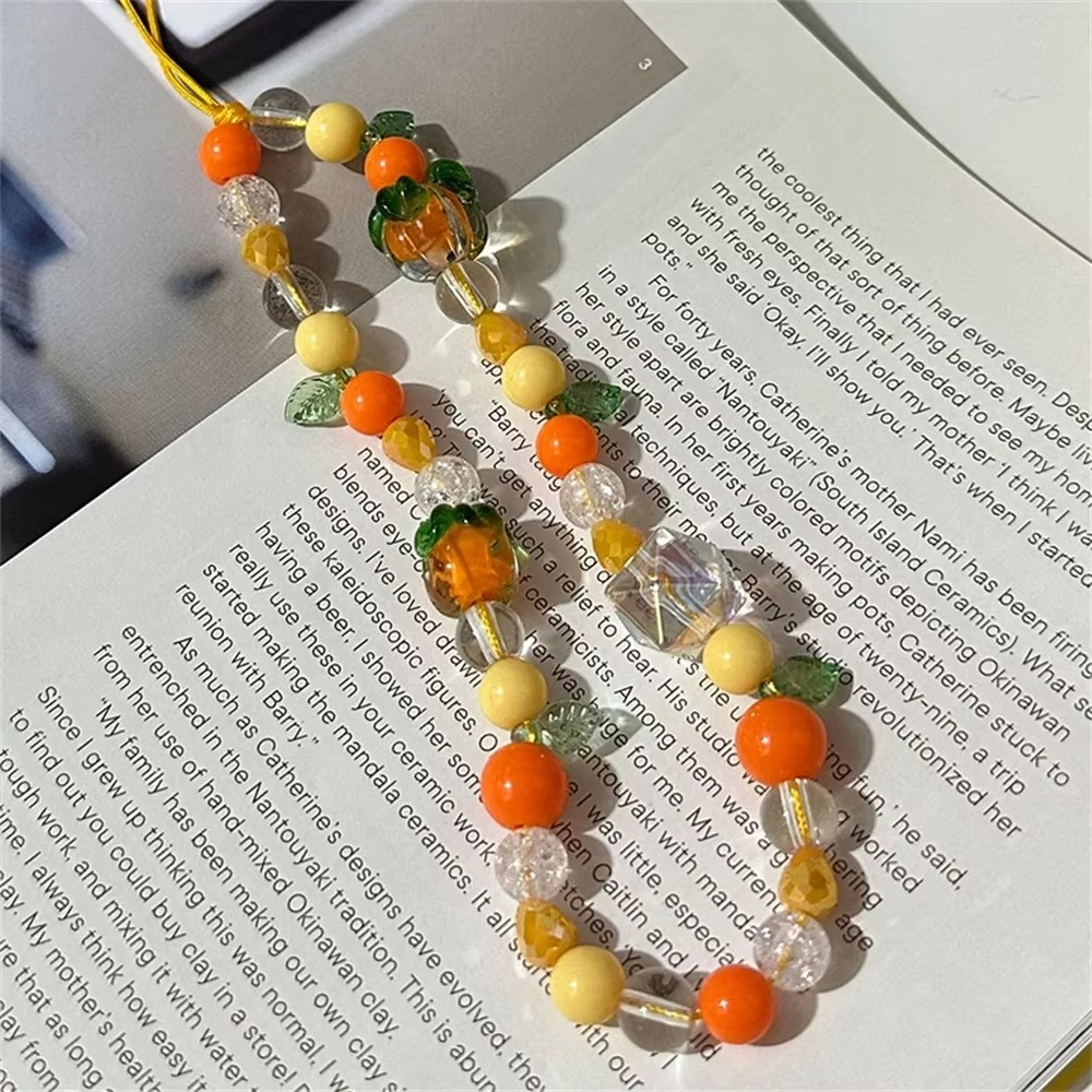 Colorful Fruit Beaded Phone Charm Accessories