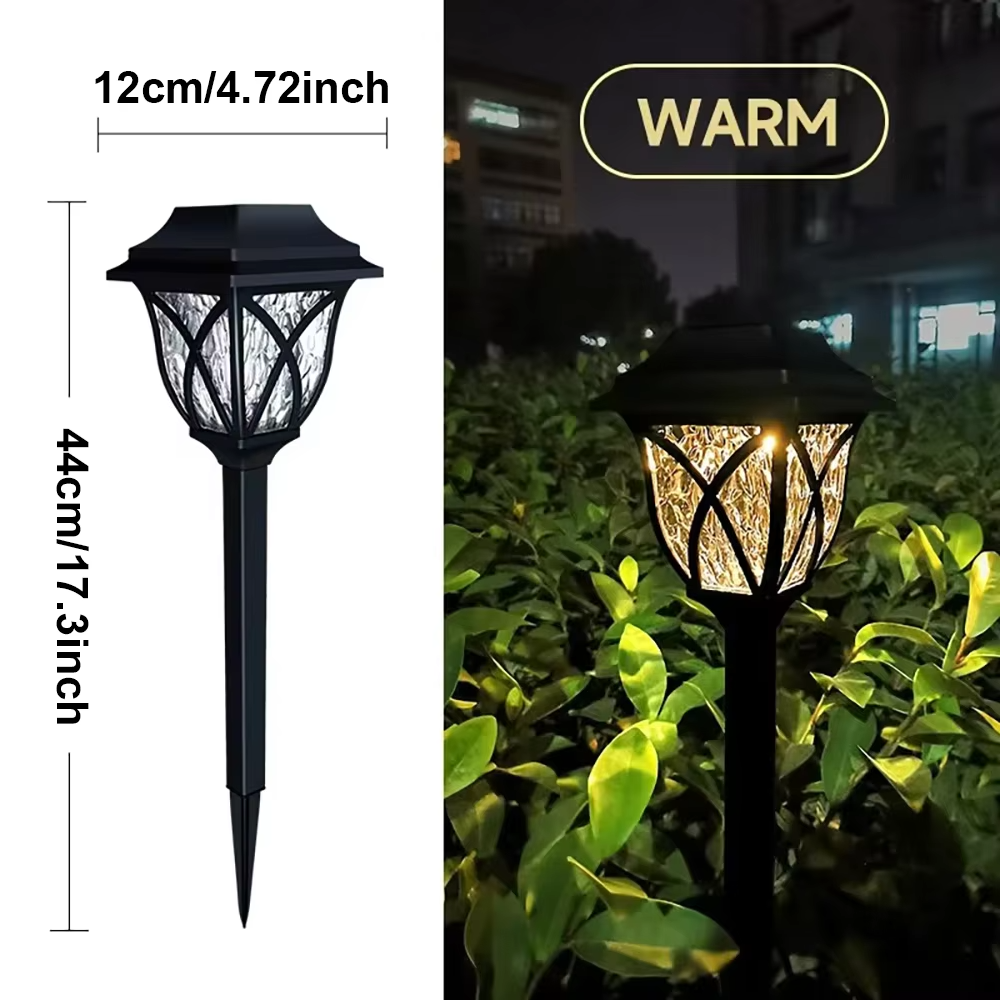 Outdoor Solar LED Yard Lights 2-Pack
