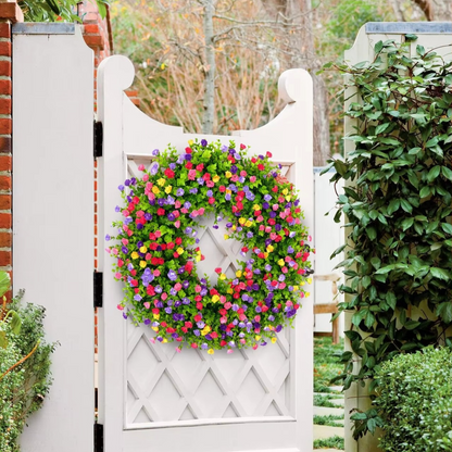 Beautiful Fake Flower Wreath for Home Decoration