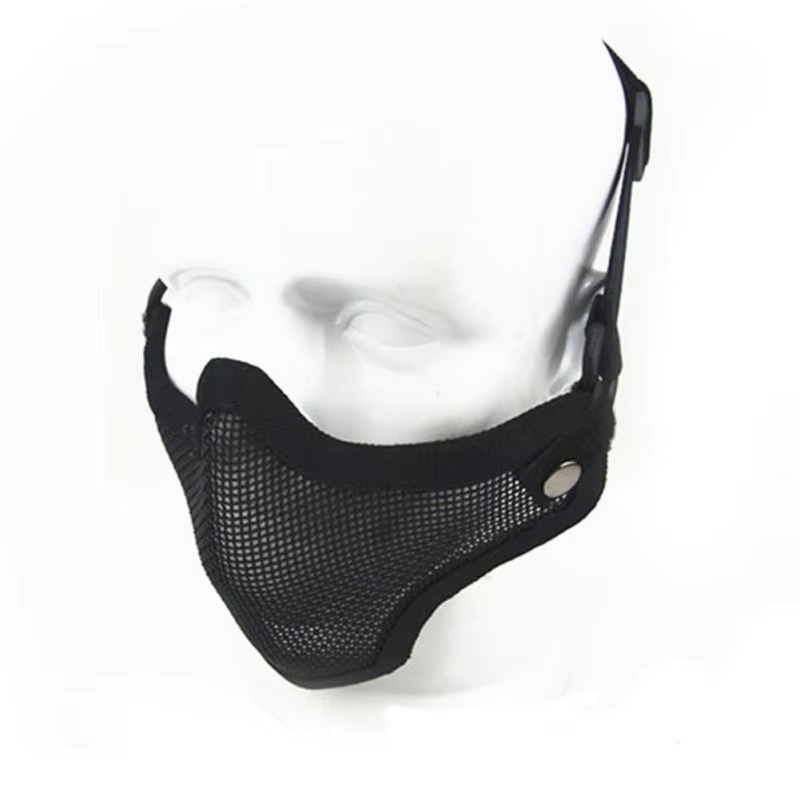 Protective Metal Mesh Paintball Half Face Mask
