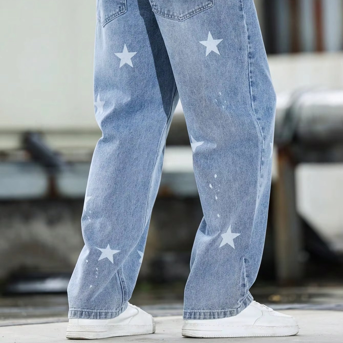 Comfortable Fit Relaxed Blue Jeans Pants