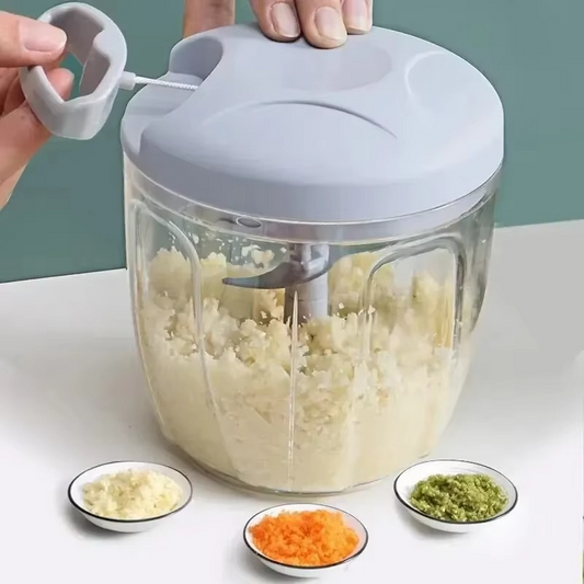 Manual Food Chopper for Garlic, Ginger, Meat & Veggies - Hehif