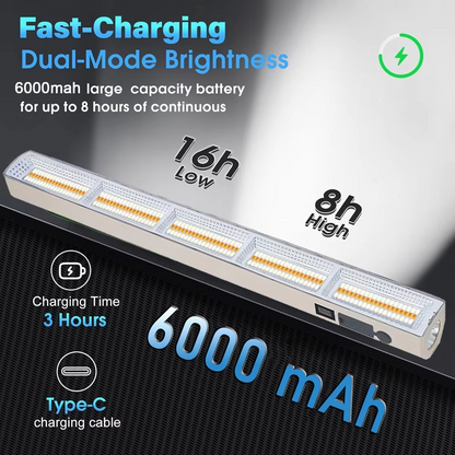Bright 16-Inch LED Work Lamp with Long Lasting Battery