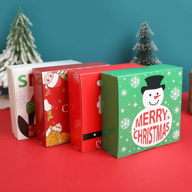 Festive Holiday Gift Boxes Set of 4