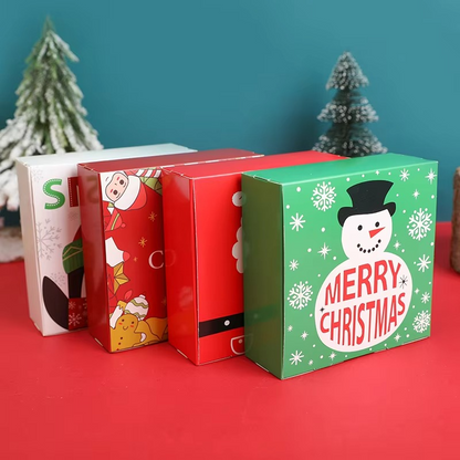 Festive Holiday Gift Boxes Set of 4