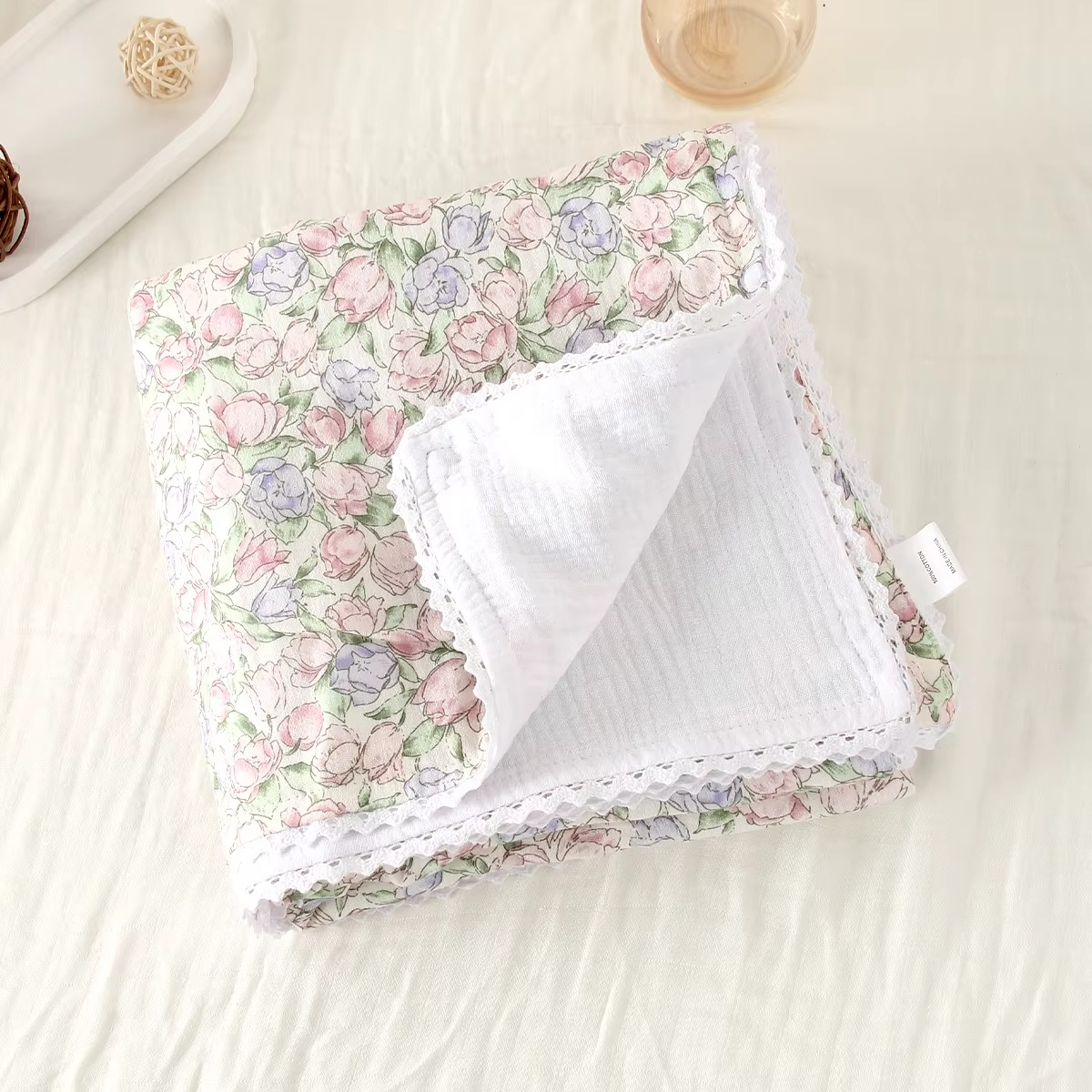 Lightweight Baby Swaddle Wrap Blanket, Gentle Newborn Cover
