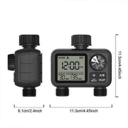 Smart 2-Outlet Water Timer with Automatic Sprinkler Control