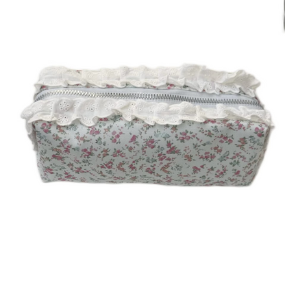 Pretty Floral Big Pencil Storage Bag - Hehif