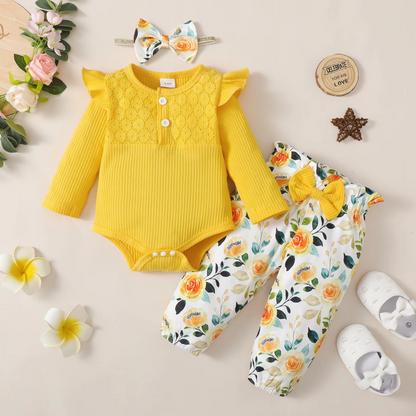 Cute Baby Girls 3pc Spring Outfit Set