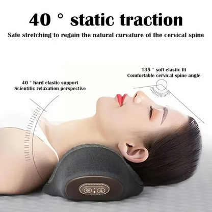 Warm Therapeutic Neck Massage Pillow with Heat and Vibration