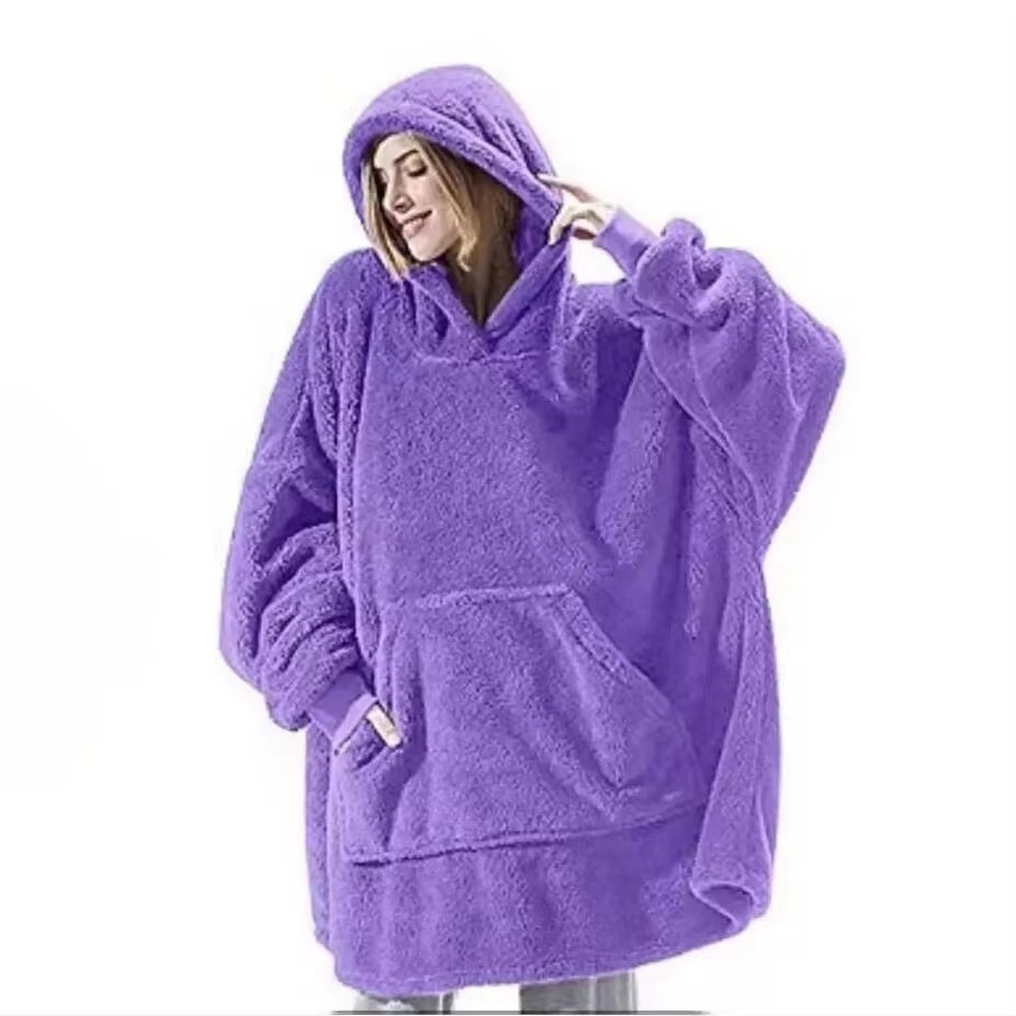 Cozy Large Throw Hooded Blanket for Him and Her