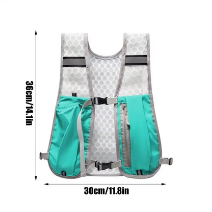 Lightweight Water Backpack With Reflective Panels And Ventilated Mesh