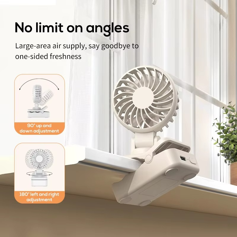Compact USB Rechargeable Personal Fan with 3 Speeds