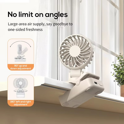 Compact USB Rechargeable Personal Fan with 3 Speeds