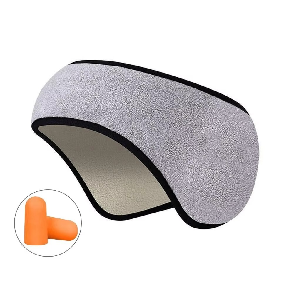 Comfortable Black Sleep Eye Mask with Ear Plugs