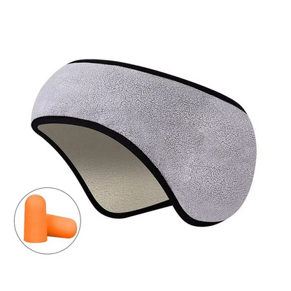 Comfortable Black Sleep Eye Mask with Ear Plugs