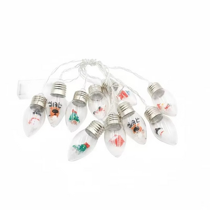 Indoor Outdoor Battery Operated Christmas Globe String Lights - Hehif