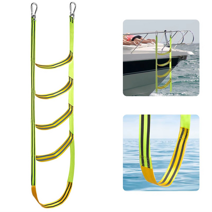 Compact Marine Rope Step Ladder for Boats