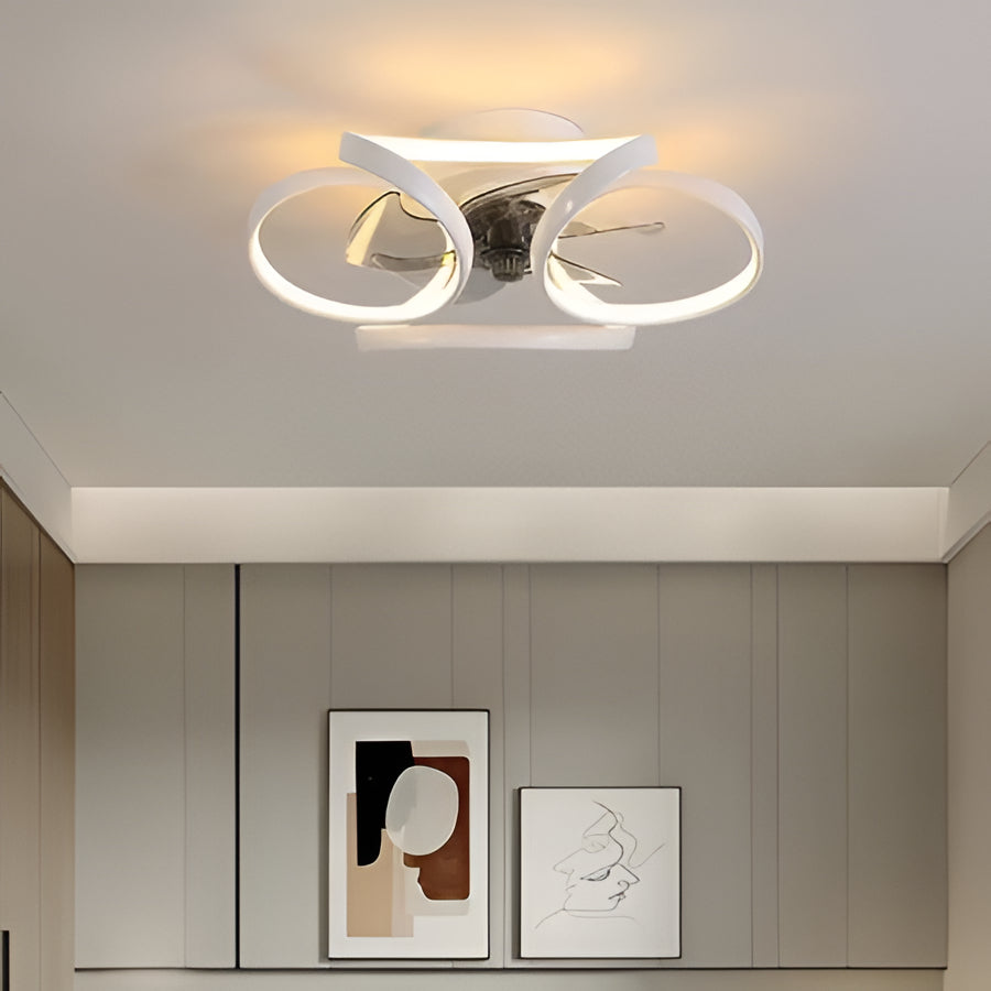 Smart LED Ceiling Fan Light with Remote Control - Hehif