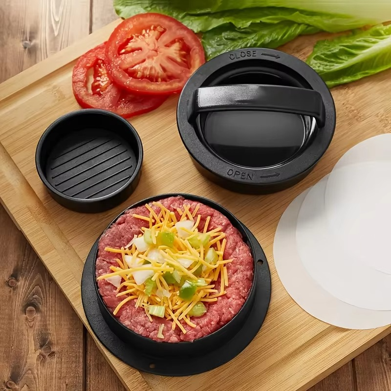 Easy Burger Patty Maker for Uniform Hamburger Pressing - Hehif