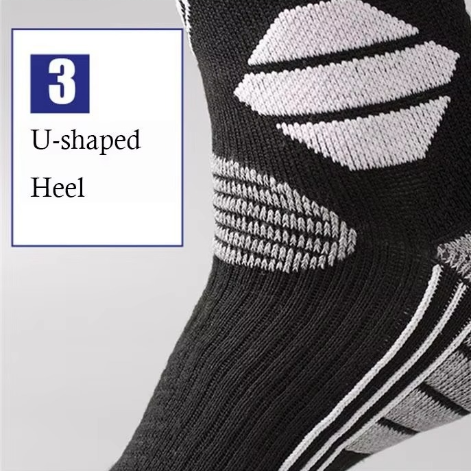 Warm Winter Ski Socks Anti Slip Moisture Wicking High Compression
