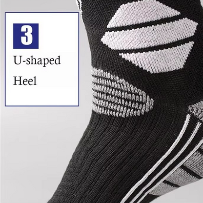 Warm Winter Ski Socks Anti Slip Moisture Wicking High Compression