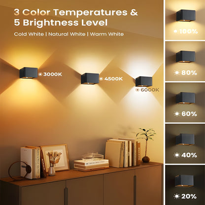 Motion Activated LED Wall Lamp with Rechargeable Battery