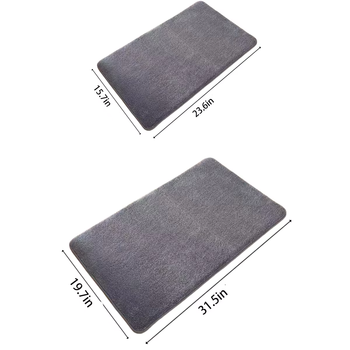 Soft Plush Non-Slip Coral Bath Rug