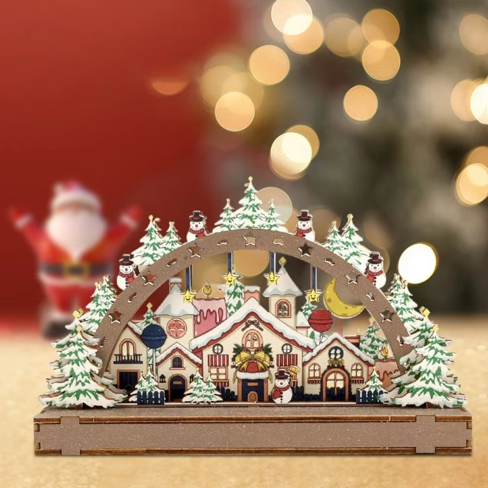 Traditional Handcrafted Christmas Village House Ornament